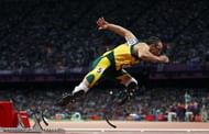 Oscar Pistorius of South Africa competes in the Men's 400m Semi Final on Day 9 of the London 2012 Olympic Games at the Olympic Stadium on August 5, 2012 in London, England. (Photo by Michael Steele/Getty Images)